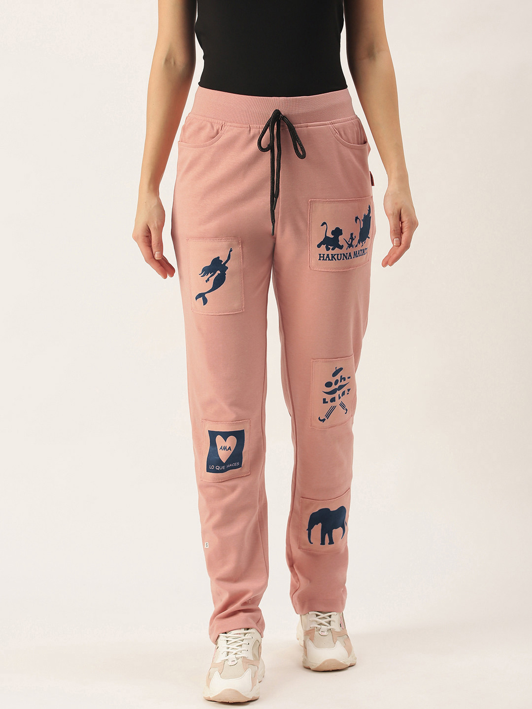Yuvraah Women Pink Track Pants with Rapid Dry