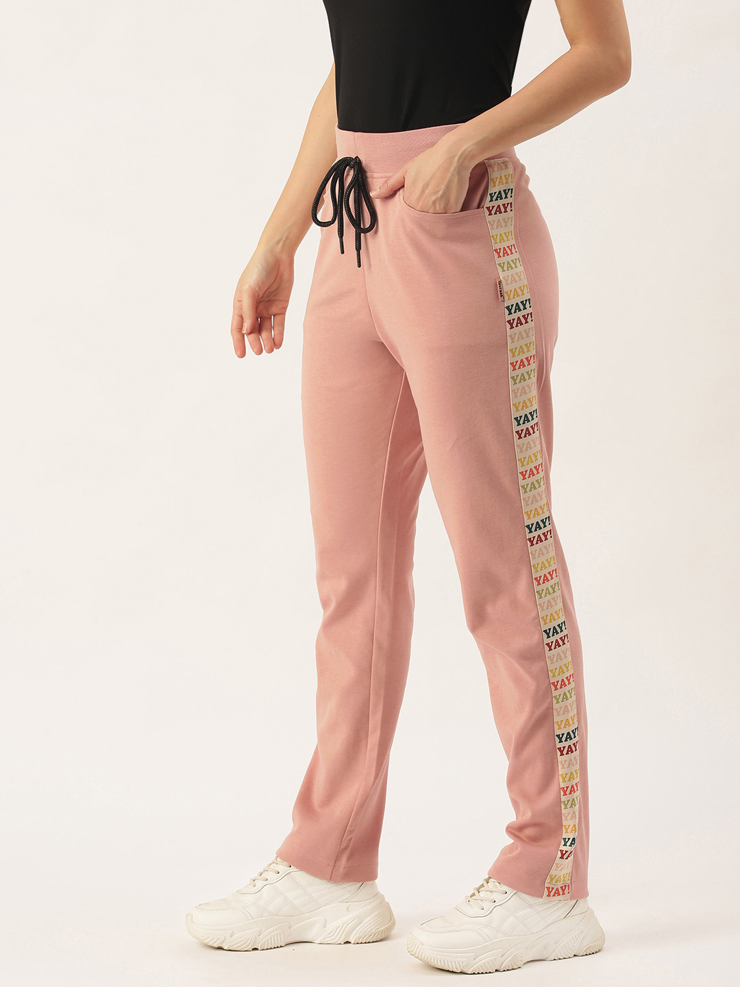 Yuvraah Women Pink Track Pant