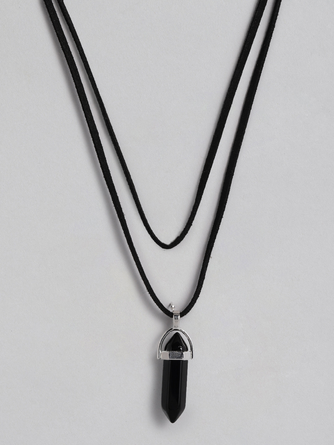 EL REGALO Black Bullet Multi-Layered Necklace