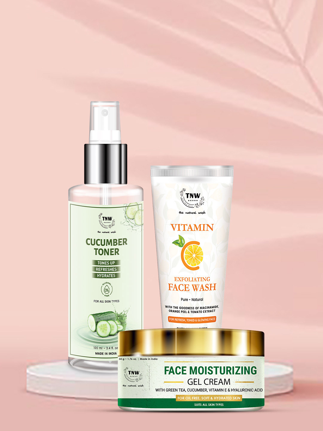 TNW the natural wash Set of 3 Skin Care Kit