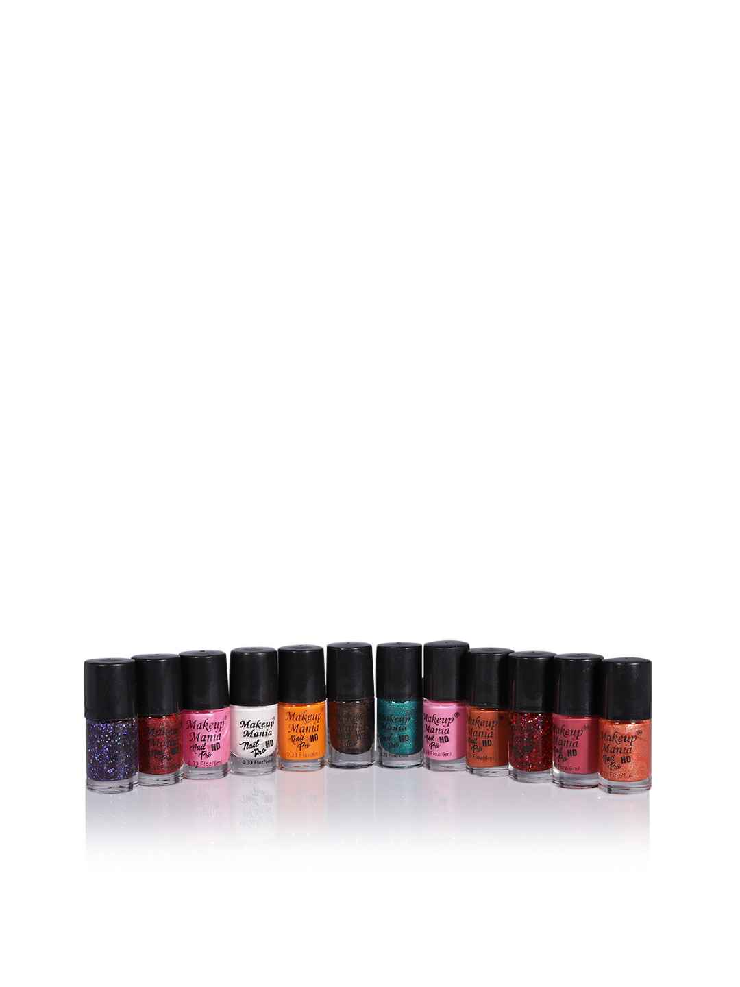 Makeup Mania Nail Poilish Set of 12 Pcs x 6ml each, Multicolor Set No. MM#111