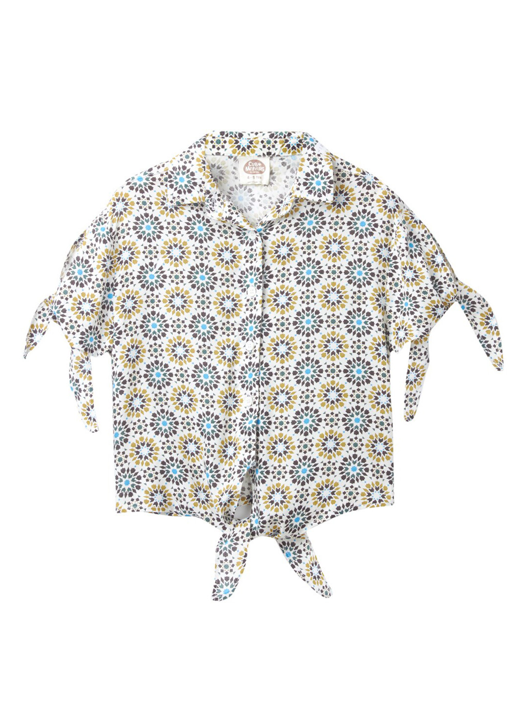 Cub McPaws Multicoloured Geometric Shirt Style Top