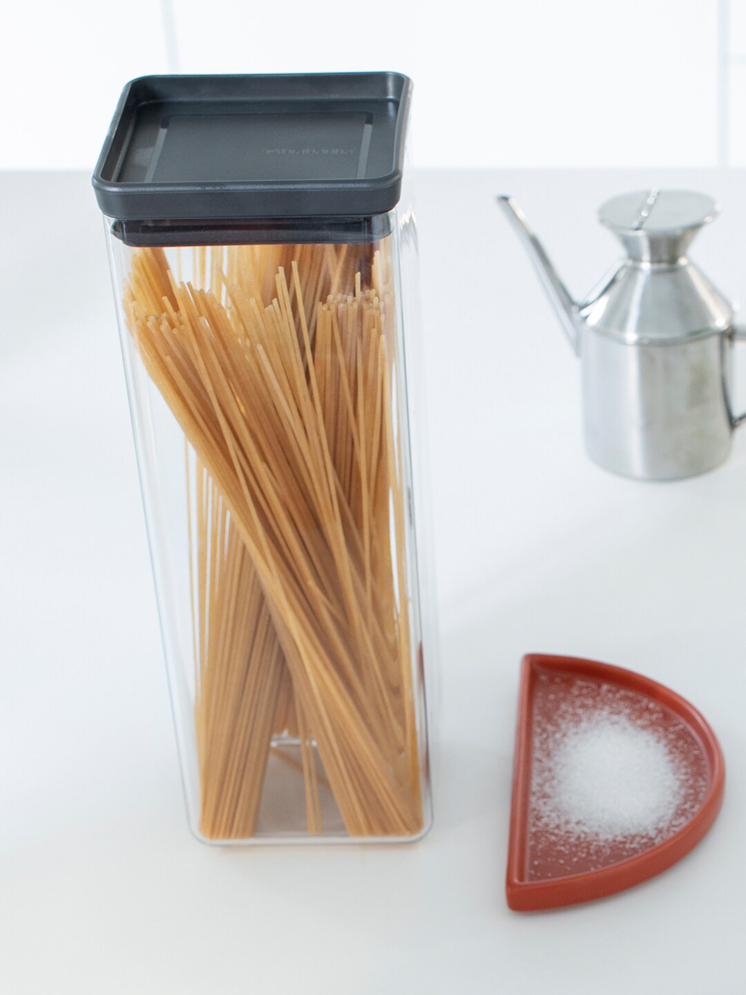 Brabantia Transparent Plastic Dishwasher Safe Flip Top Canister-2.5L