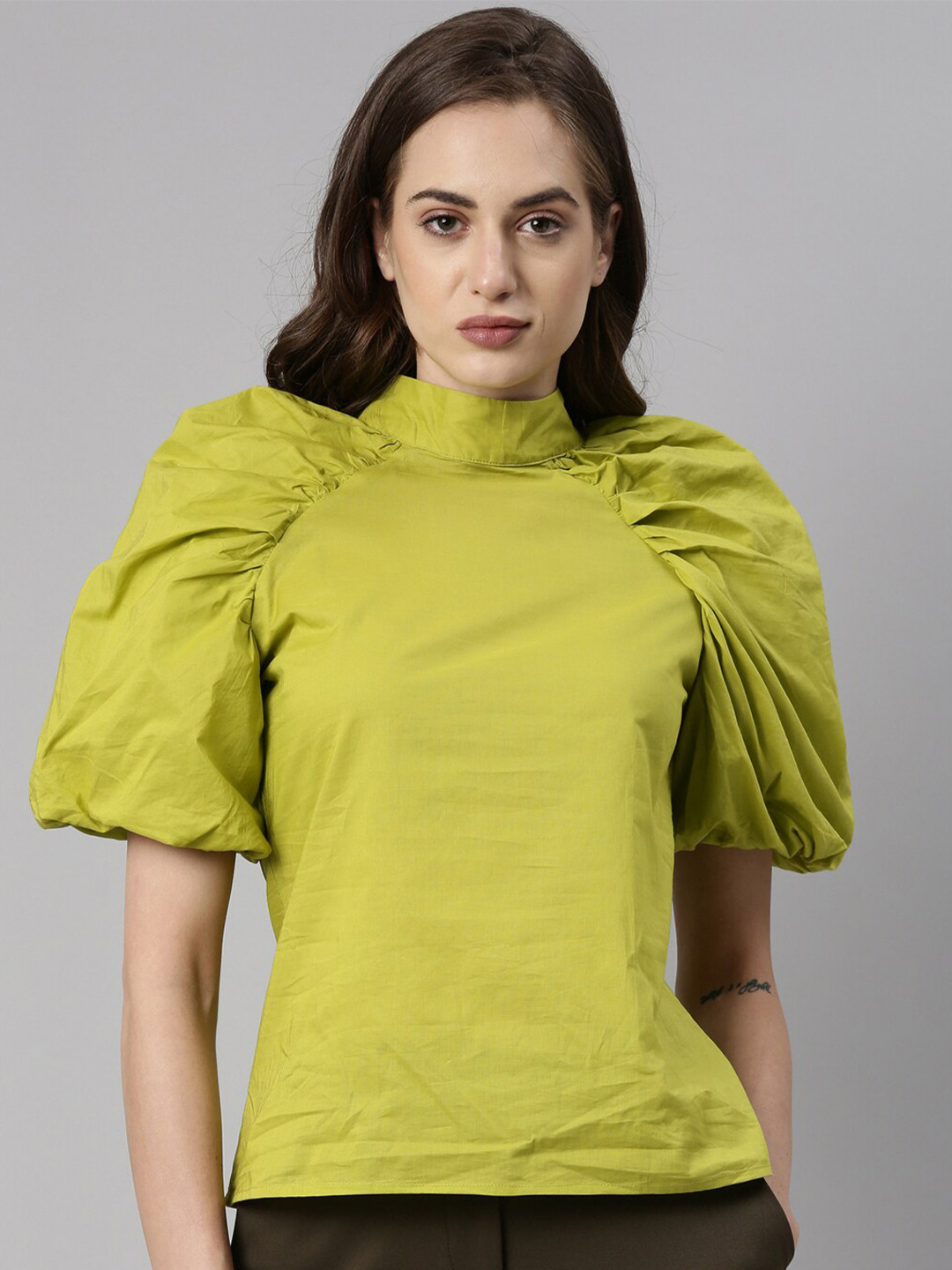 RAREISM Green Regular Top