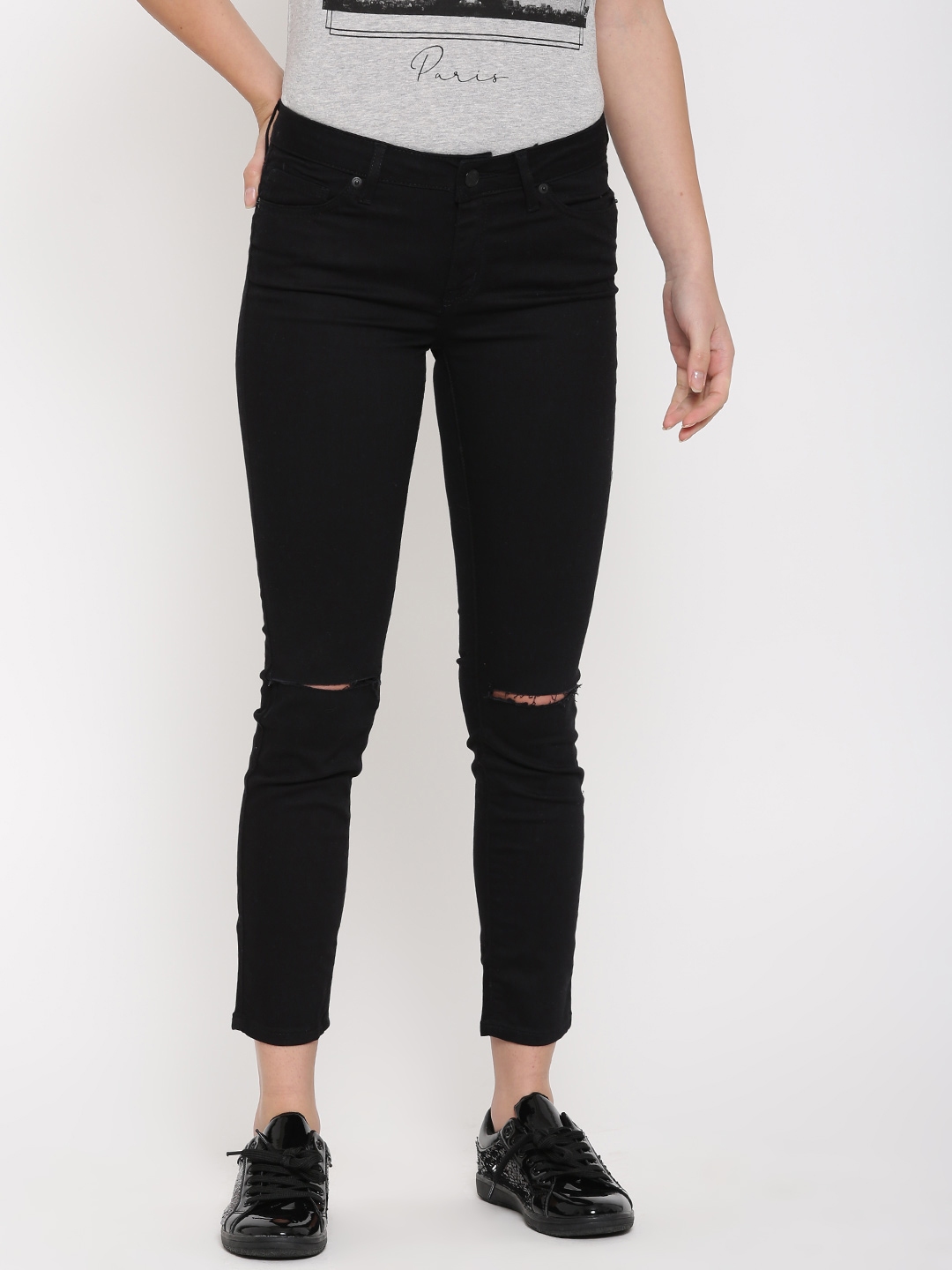 Forever 21 black skinny sales jeans