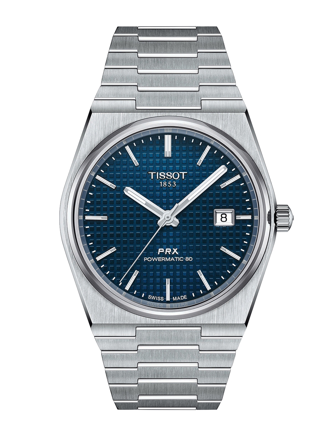 Buy TISSOT PRX Powermatic 80 Men Blue Analogue Automatic Motion Powered  Watch T1374071104100 - Watches for Men 16229660 | Myntra