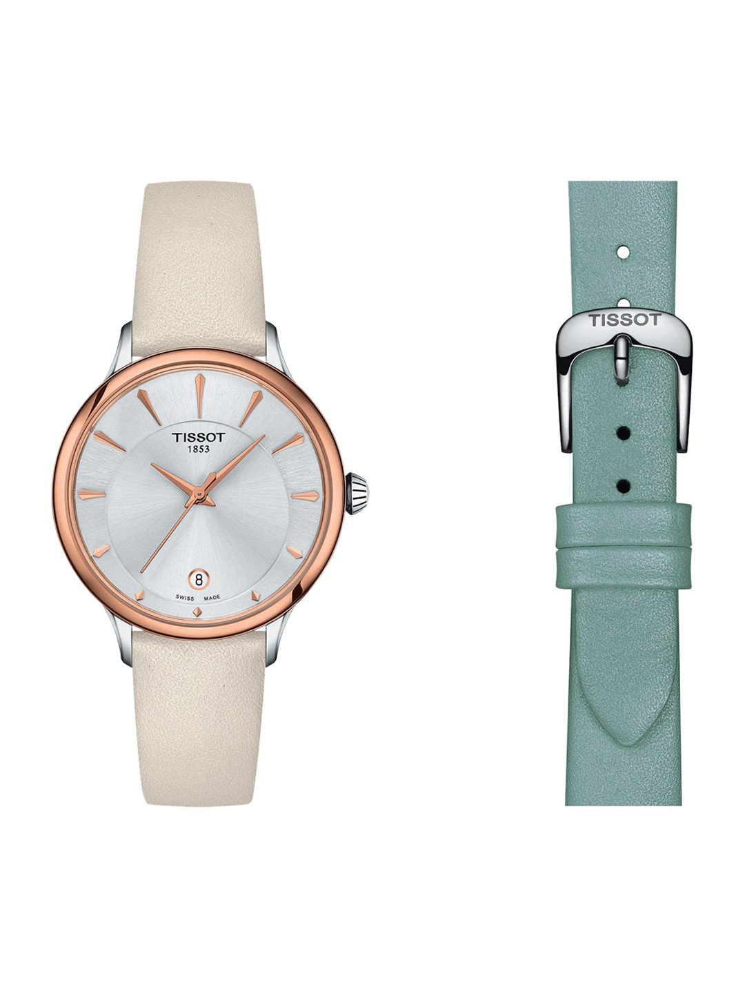 TISSOT Women Silver-Toned Odaci-T Analogue Watch T1332102603100