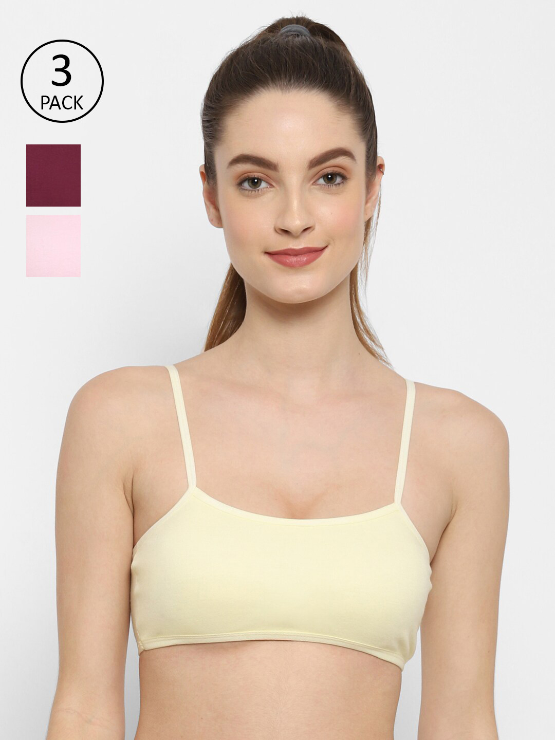 Floret Pack of 3 Bralette Bra
