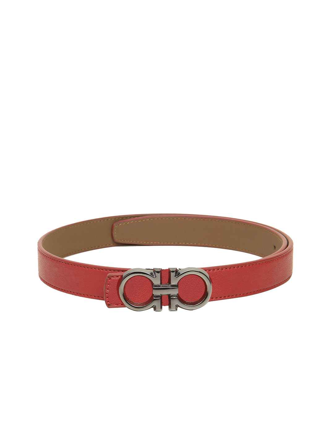 Calvadoss Girls Red Textured Belt