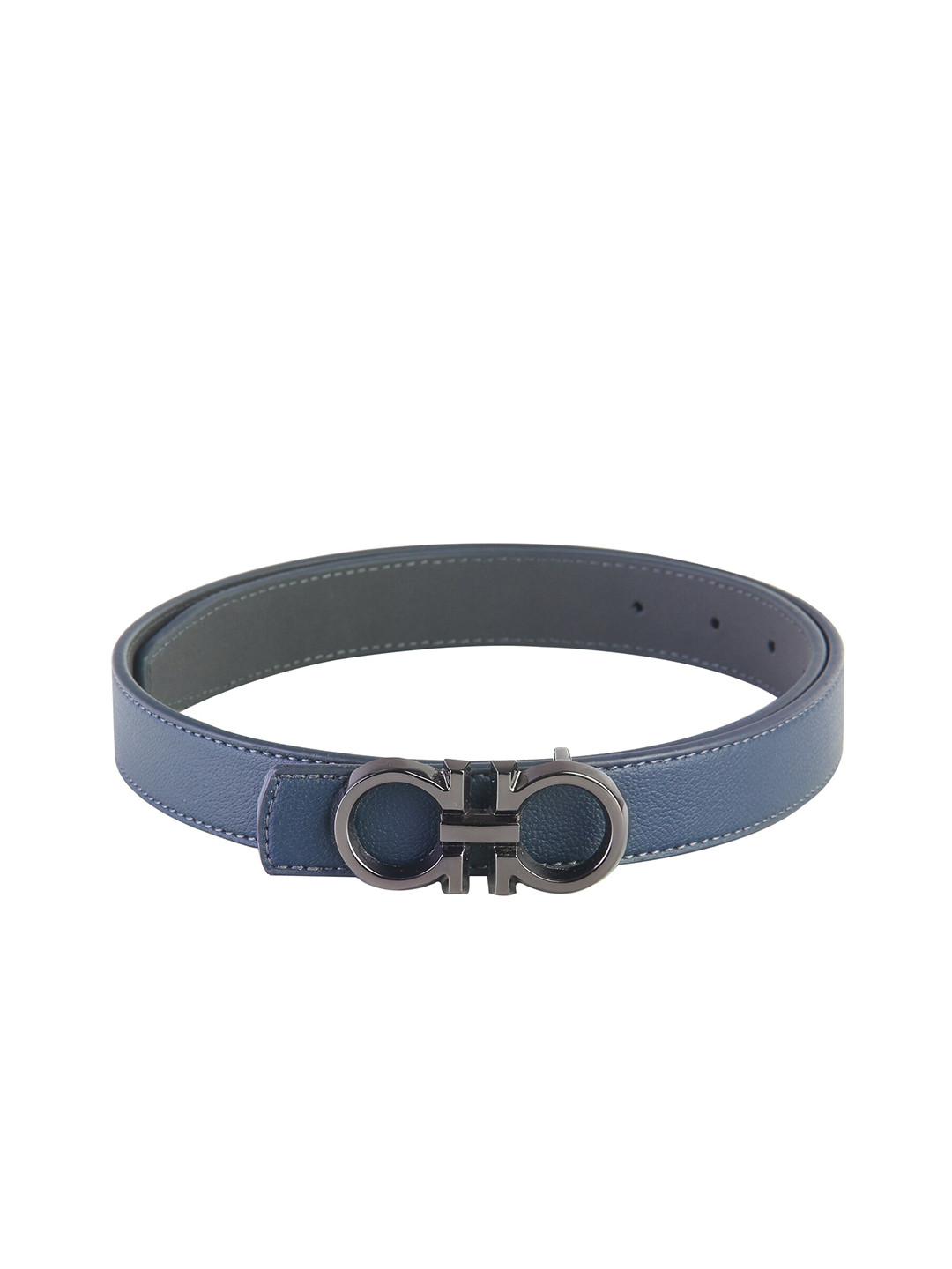 Calvadoss Girls Blue & Metallic Solid Belt