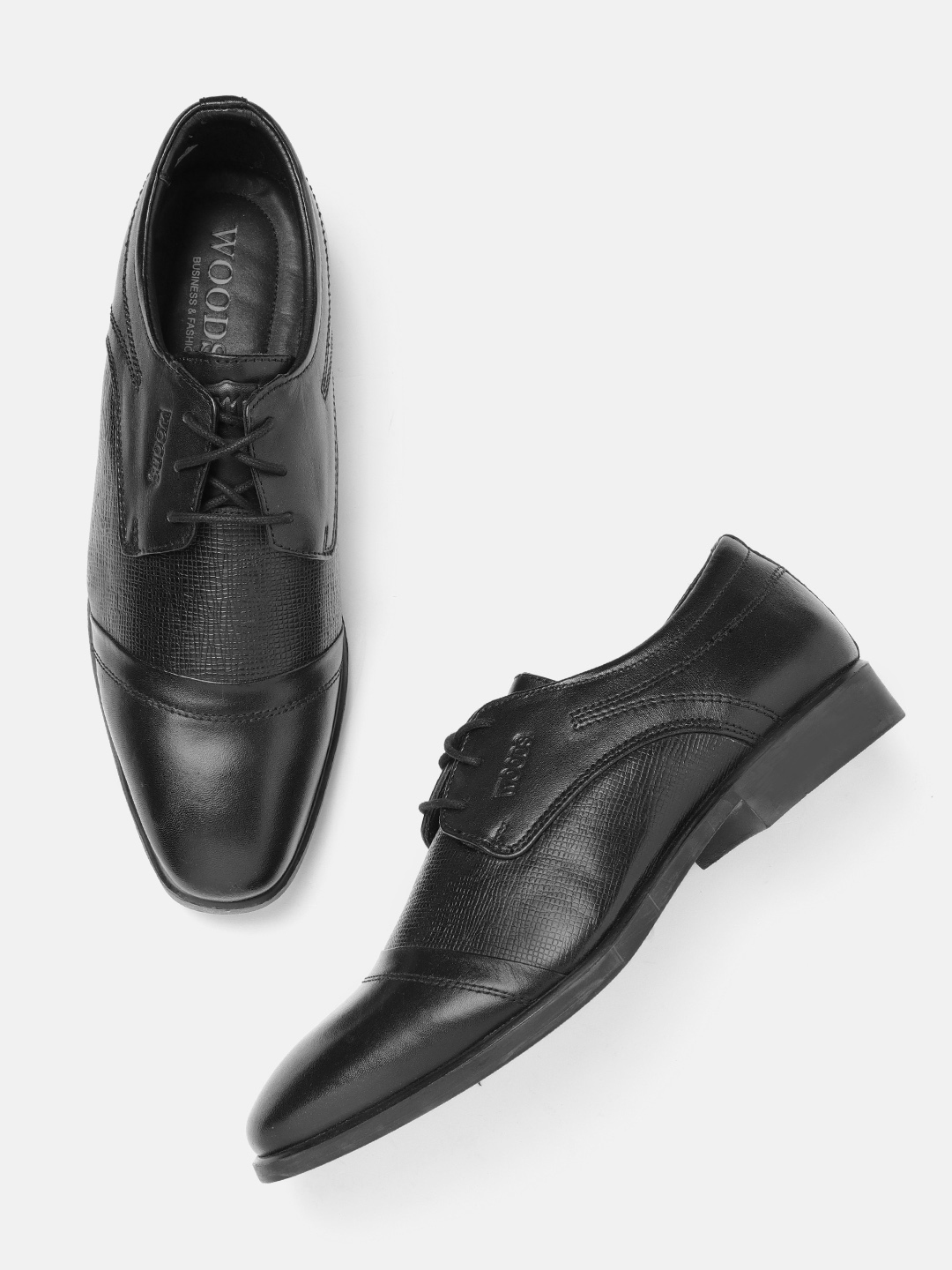 Woods black formal shoes outlet
