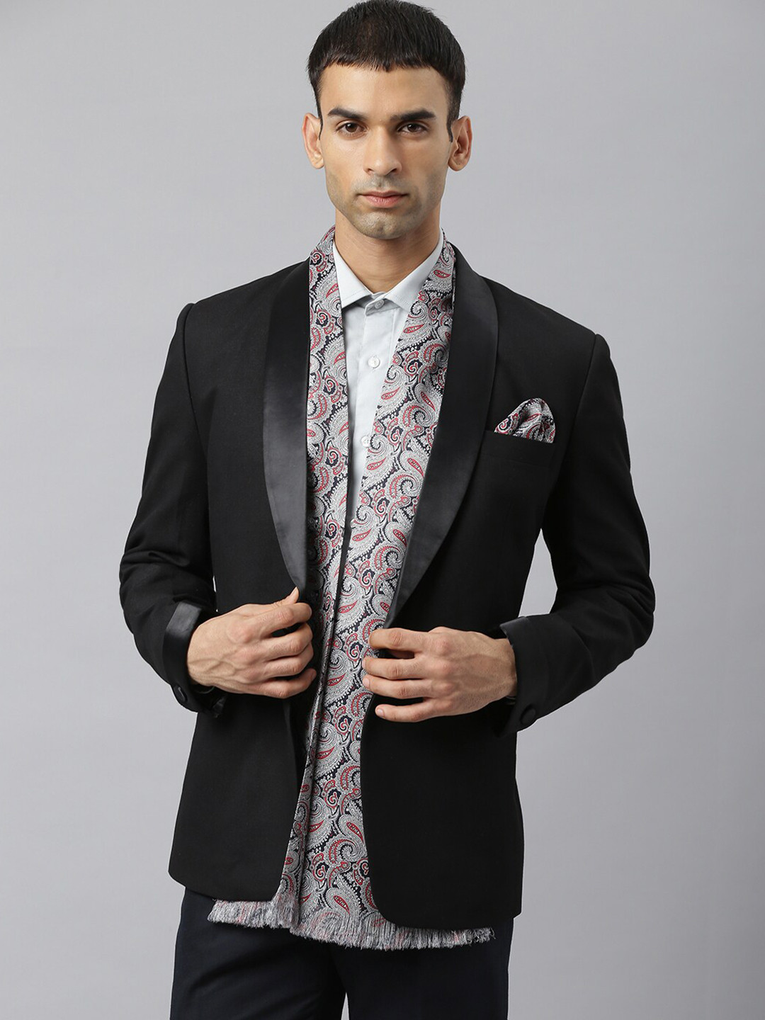 Tossido Men Multicoloured Printed Stole & Pocket Square