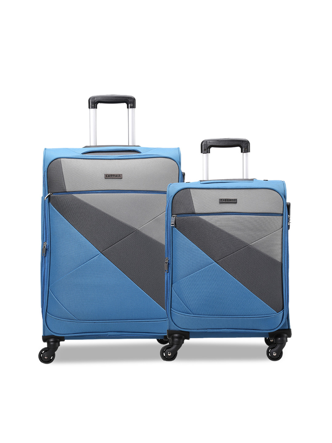 CARRIALL Set Of 2 Blue Medium & Small Combo Luggage