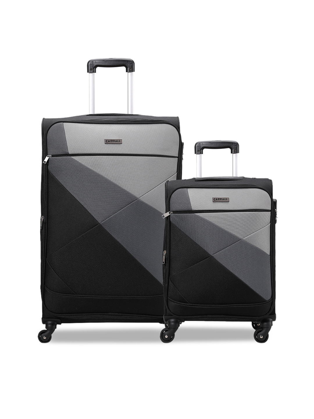 CARRIALL Vista Black Large & small Combo Set of 2 Luggage
