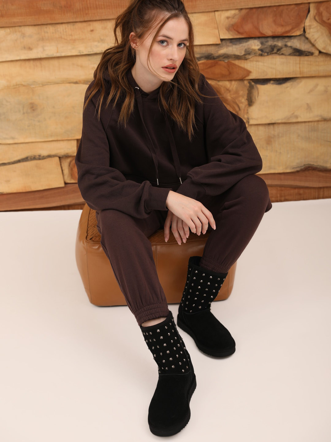 Saint G Black Embellished Flatform-Heeled Boots