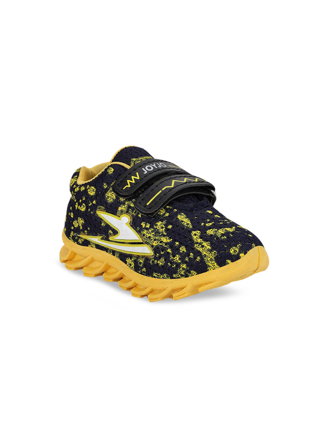 NEOBABY Kids Yellow Printed Sneakers
