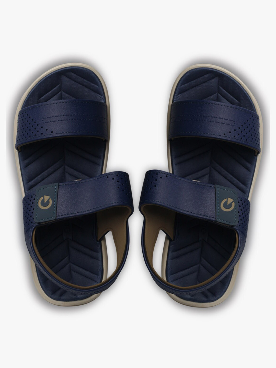 CARTAGO Men Blue & Beige Comfort Sandals
