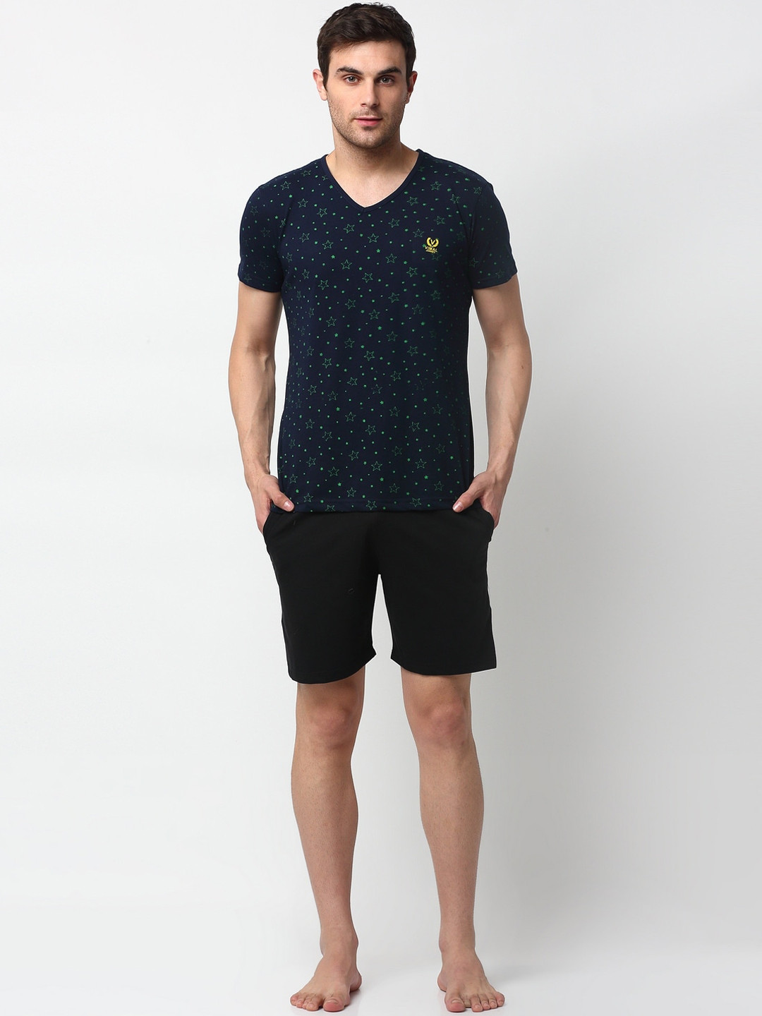 MACK Jonney Men Black & Navy Blue Track Suit