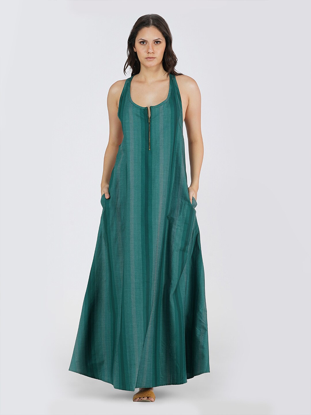 KLAS NOBL Green Maxi Dress