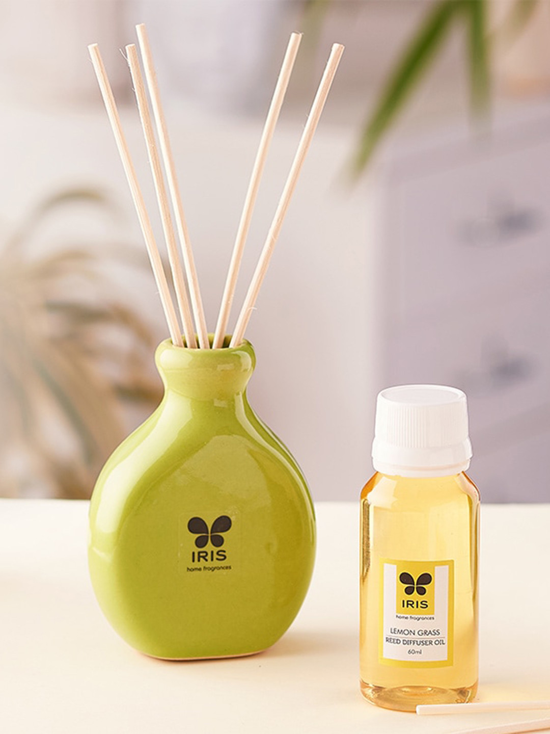 Iris Lemongrass Reed Diffuser Set