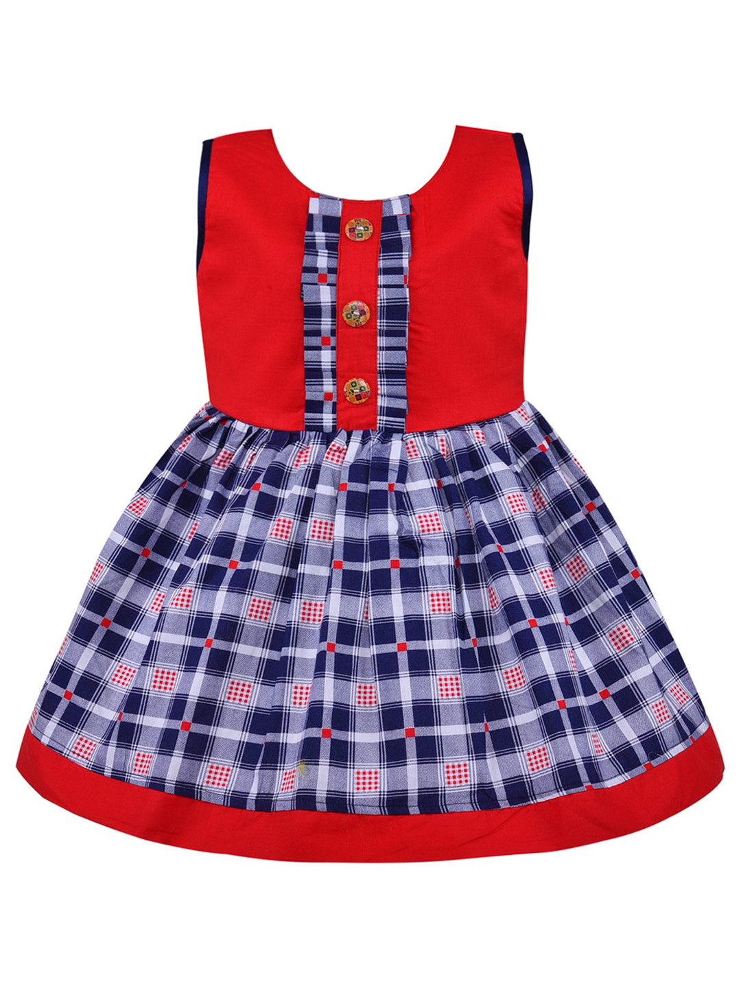 Wish Karo Pink Checked Dress