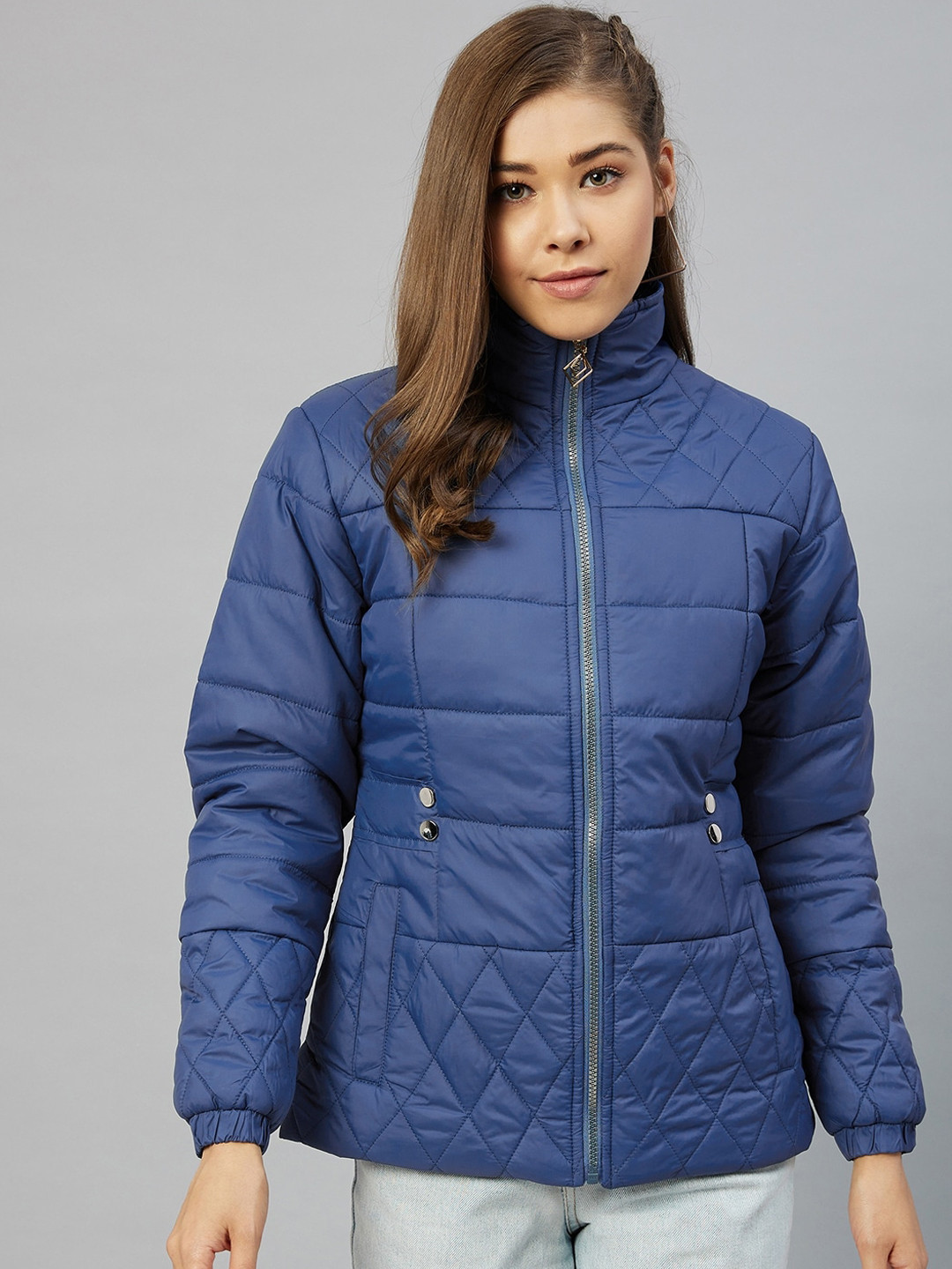 RARE Women Blue Lightweight Padded Jacket