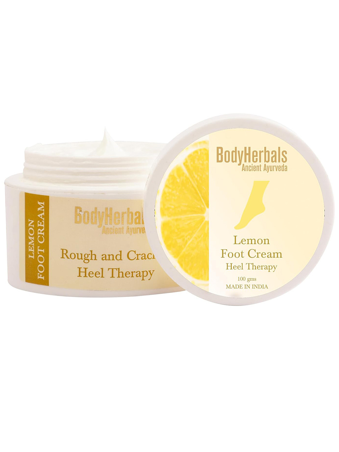 BodyHerbals Lemon Foot Cream for Rough & Cracked Heel - 100g