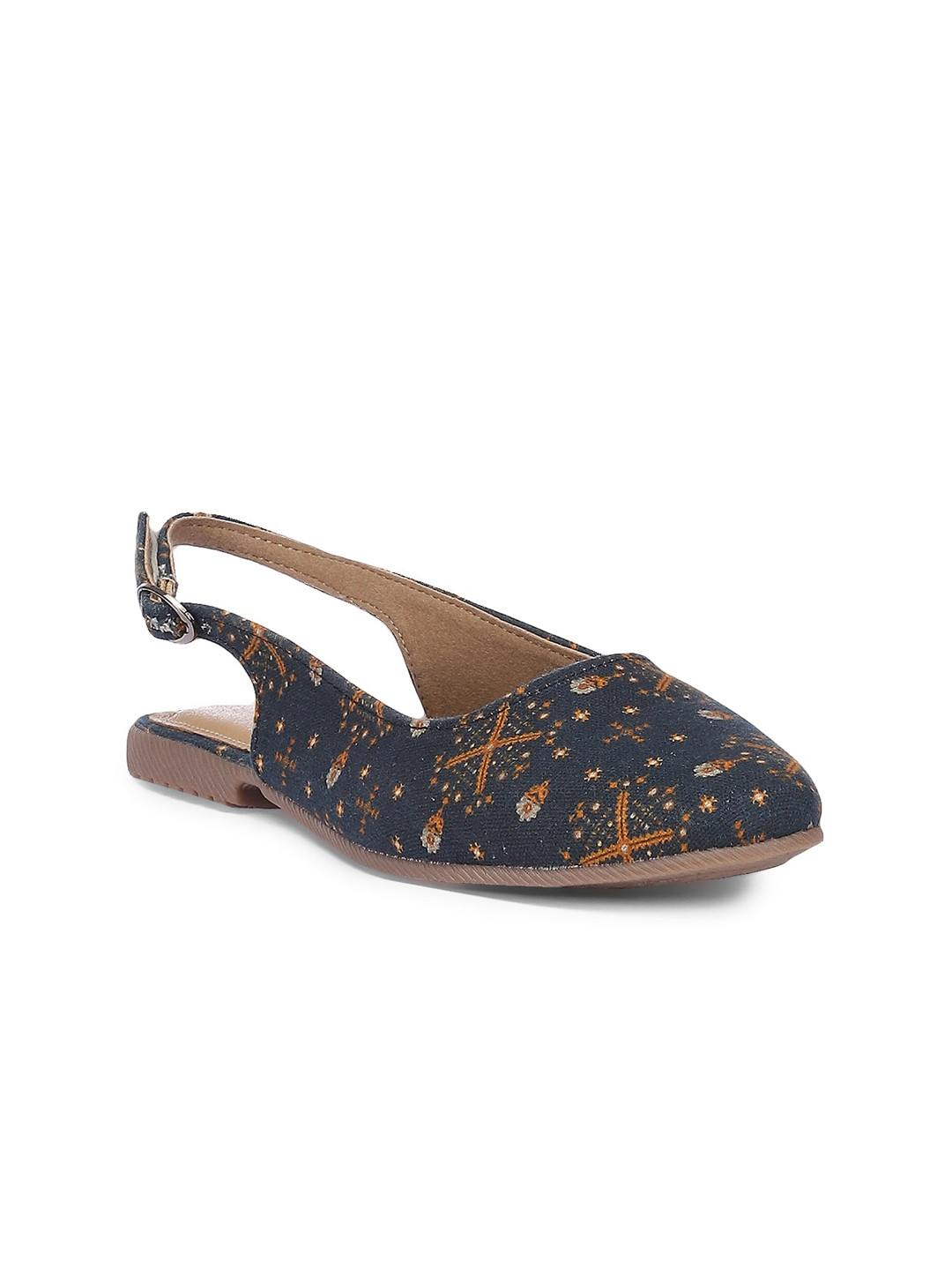 Biba Women Blue Printed Flats