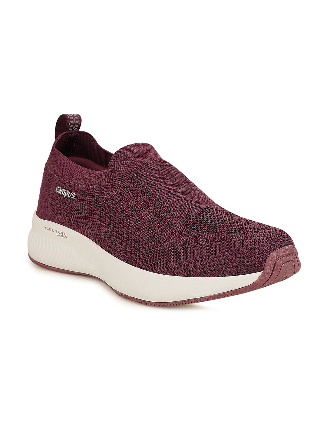Campus Women Burgundy Mesh Running Shoes