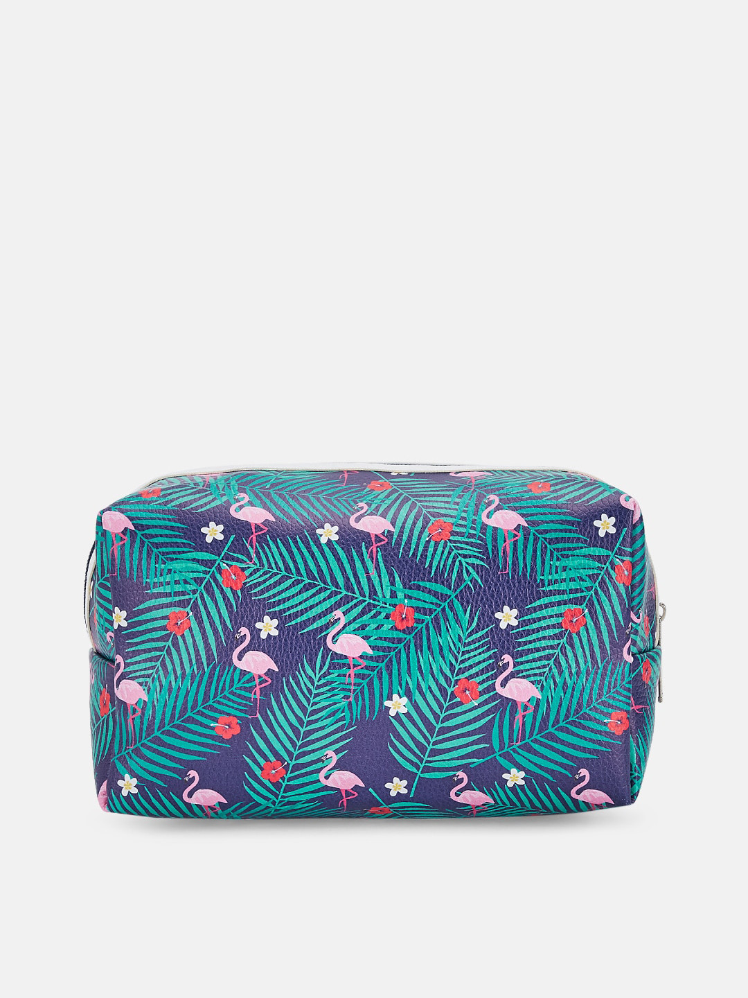 Forever Glam by Pantaloons Women Blue & Teal Printed Travel Pouch