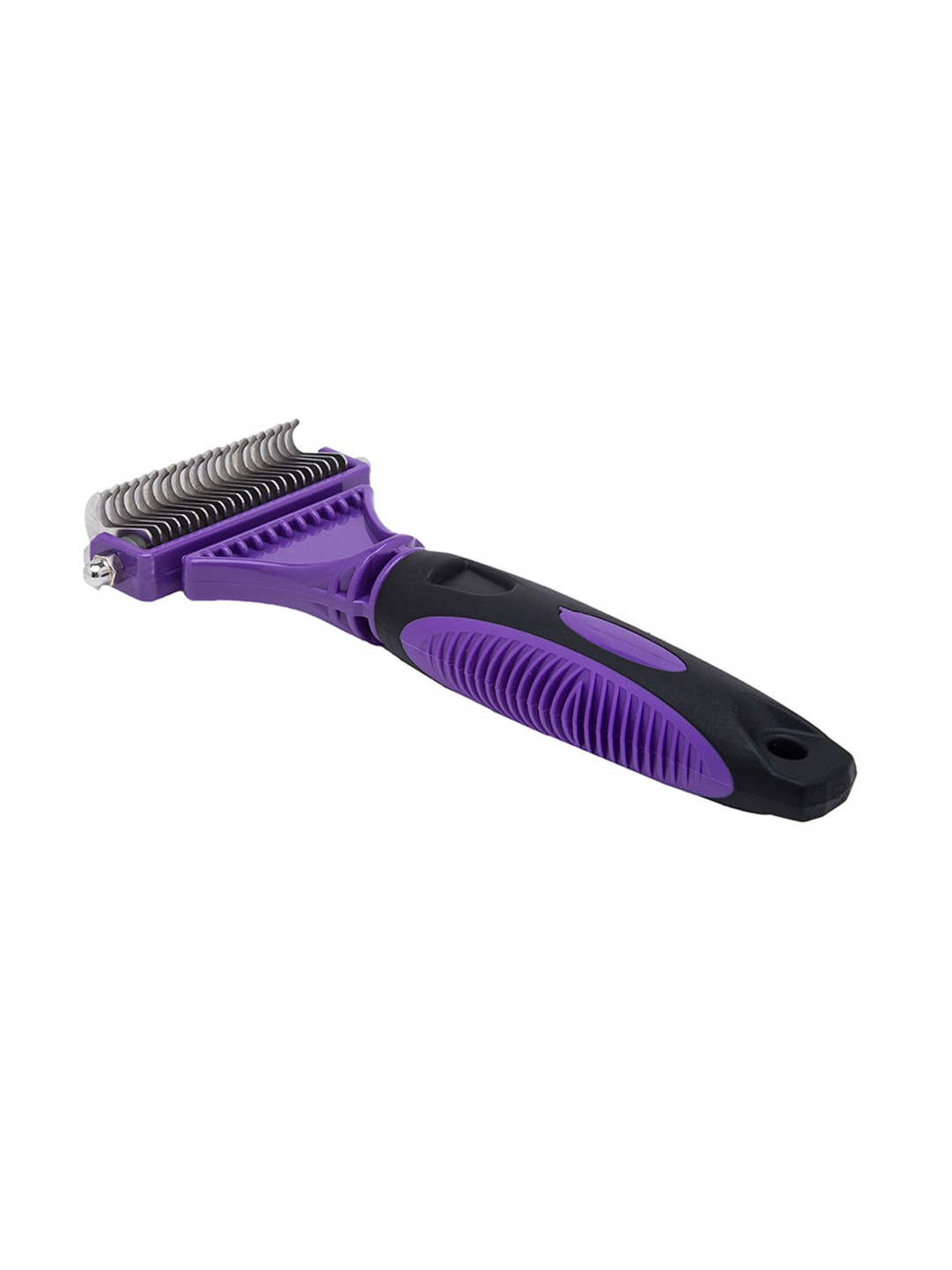 Emily pets Purple Solid Dematting Cats & Dogs 2 Sided Comb
