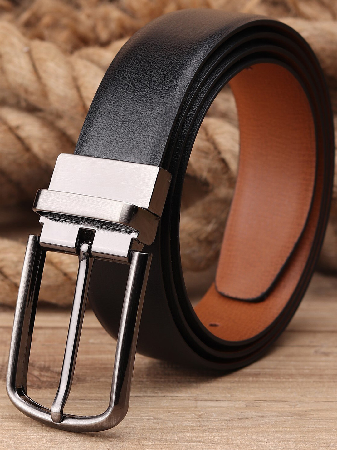 Kastner Men Black Reversible Belt