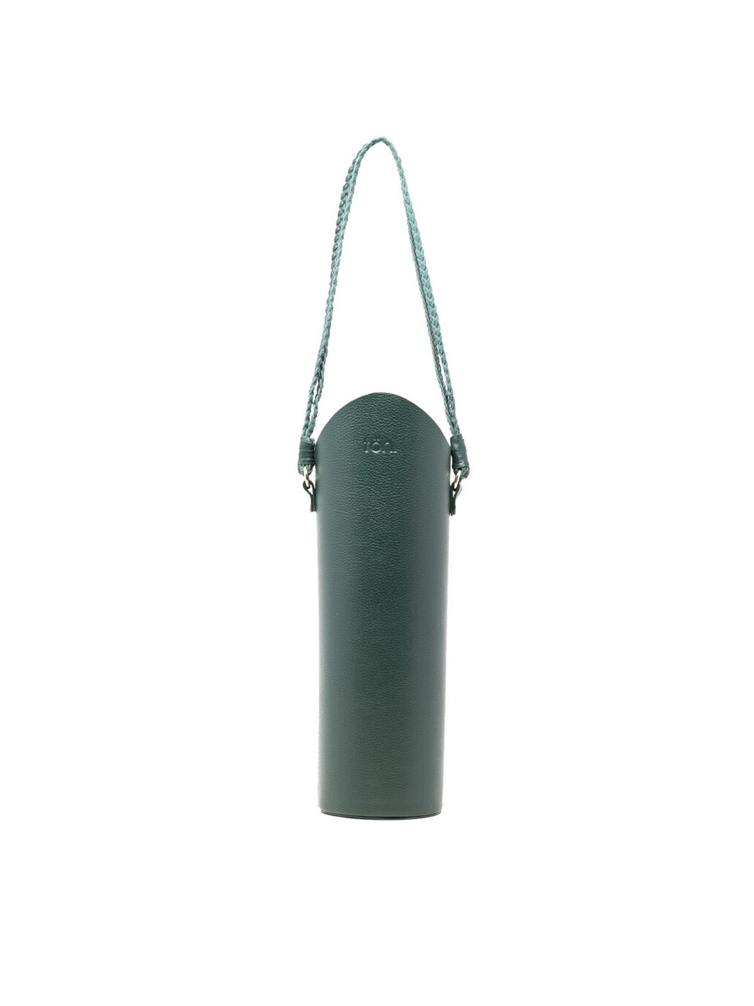 tohl Men Green Solid Leather Bottle Holder