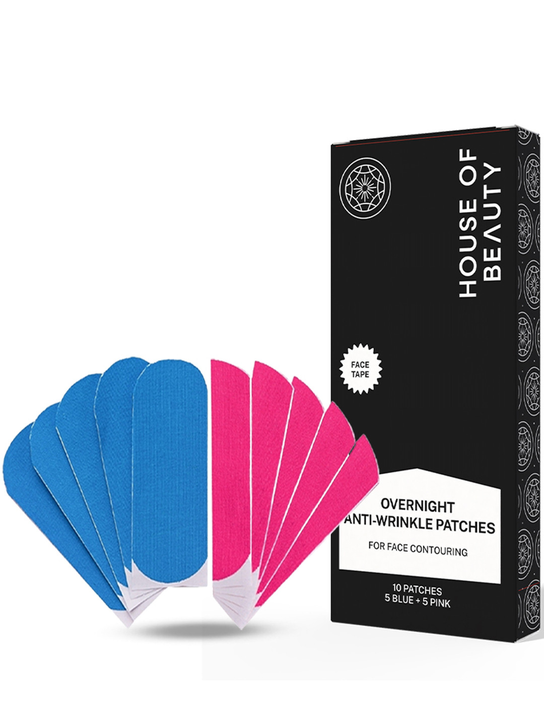 House of Beauty 10 Pcs Blue & Pink Anti Wrinkle Patches Refill