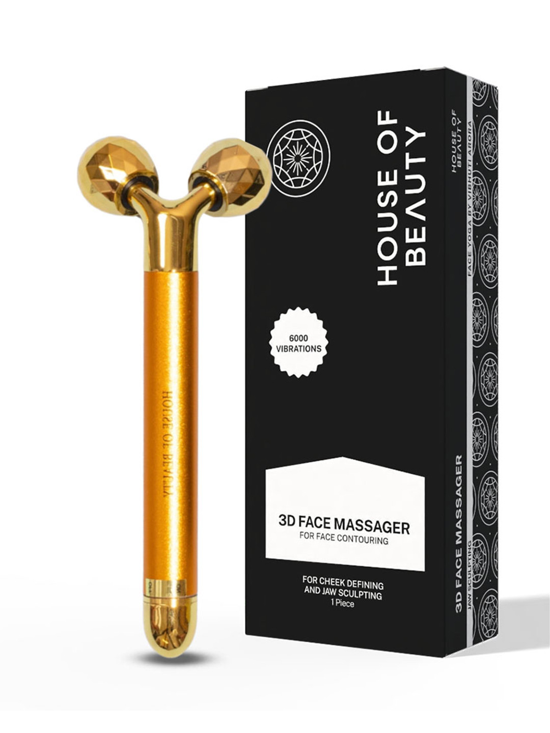 House of Beauty Gold-Toned 3D Face Massager