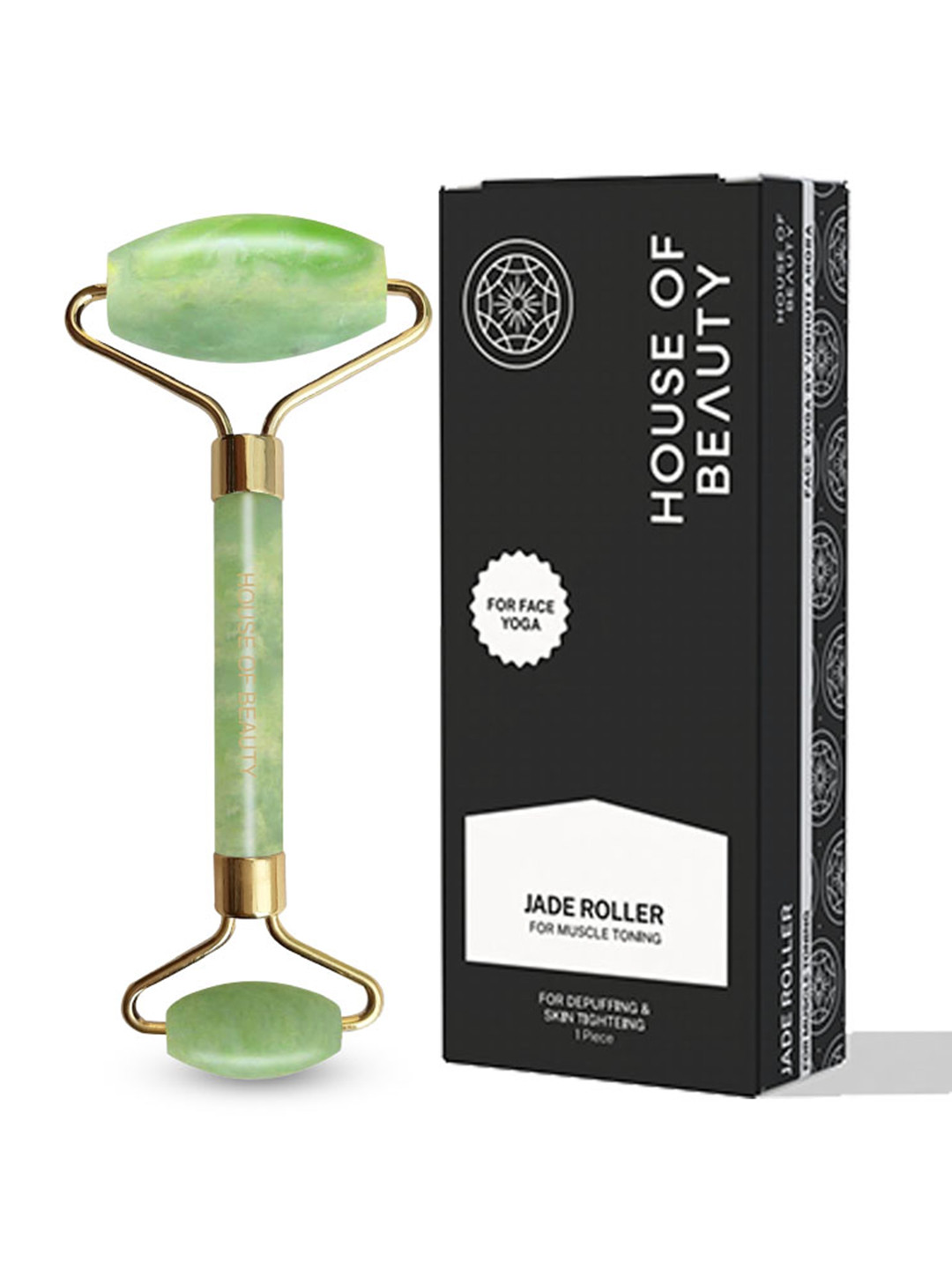 House of Beauty Green Jade Roller