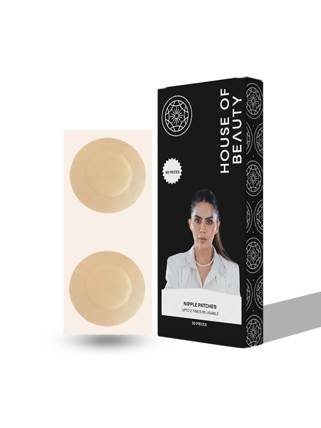 House of Beauty 50 Pcs Beige Adhesive Nipple Patches
