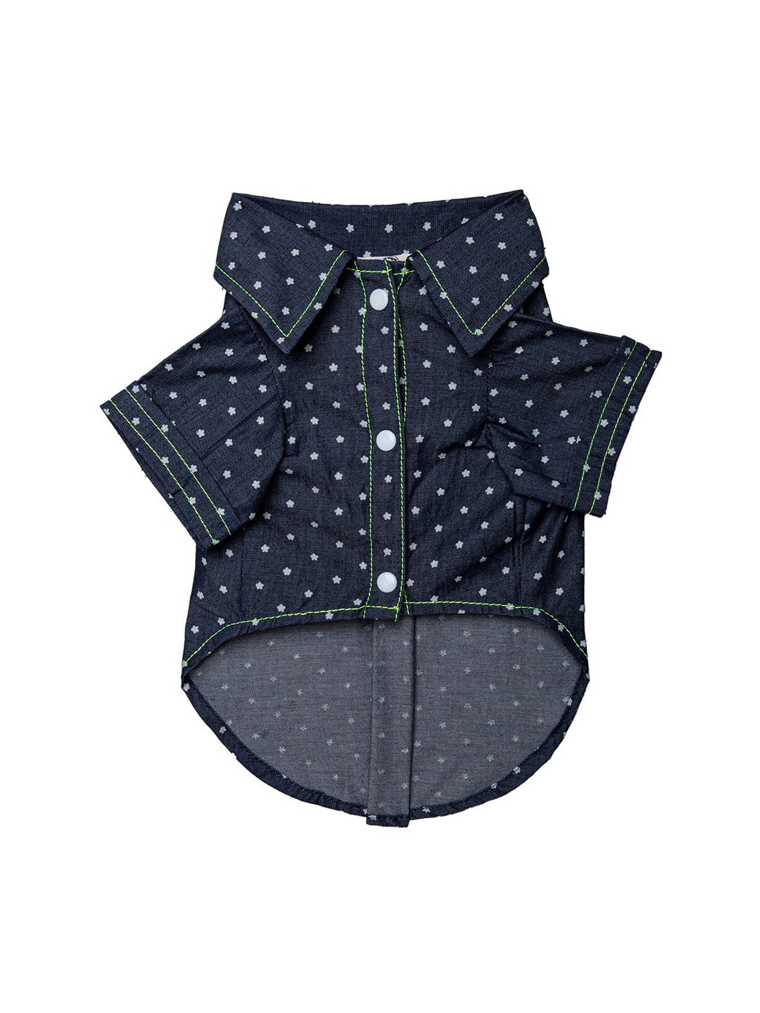 Lulala Blue Polka Dots Cotton Dog Shirt
