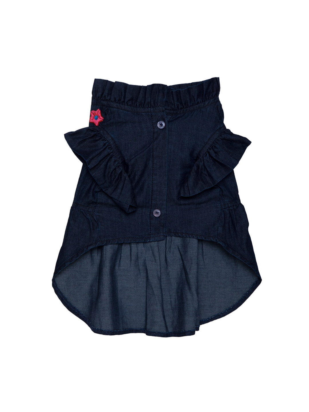 Lulala Navy Blue Dog Denim Dungaree
