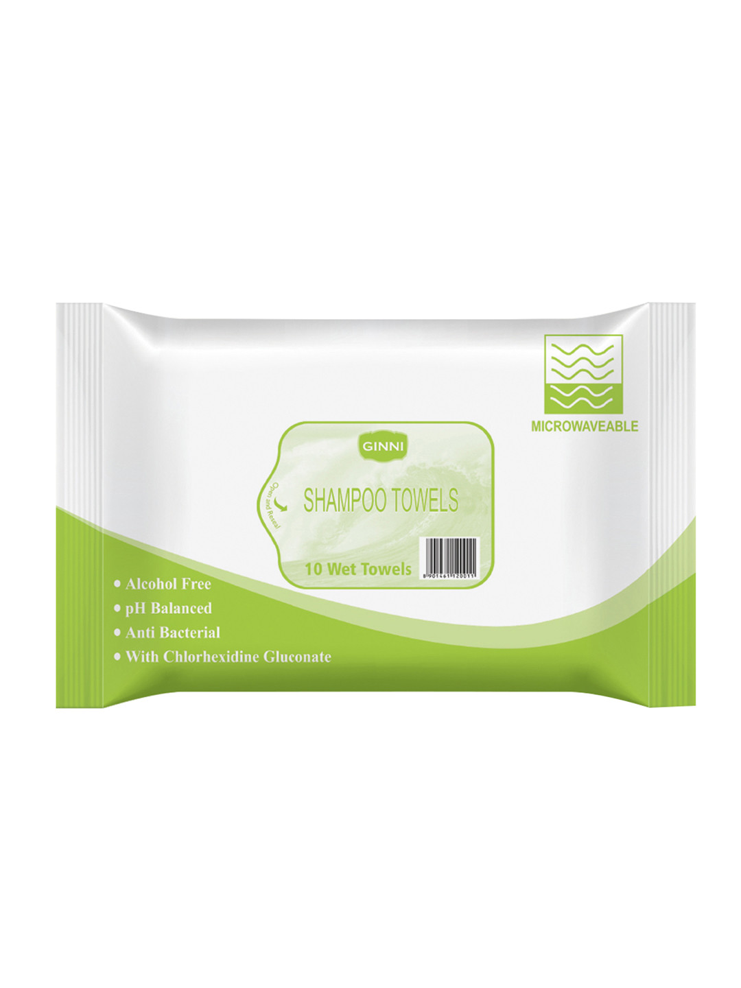 Ginni Set of 20 White 10 Pulls Shampoo Towel Wipes