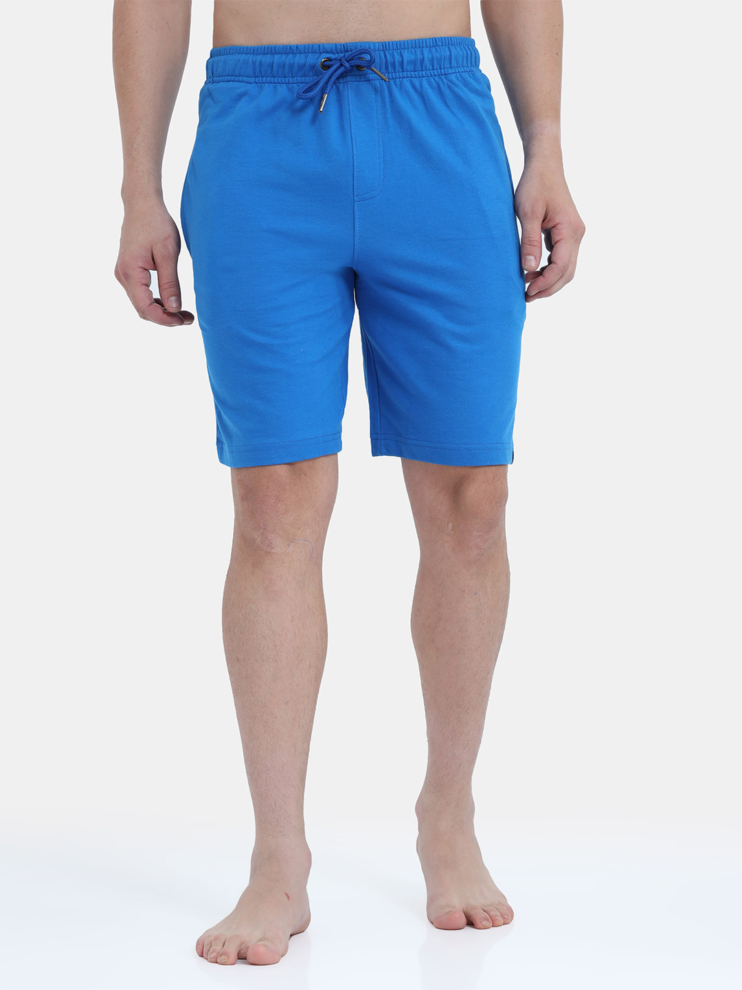 Bareblow Men Blue Solid Lounge Shorts