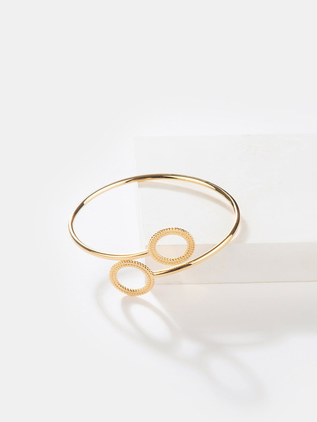 SHAYA Women Gold-Plated 925 Silver Kada Bracelet