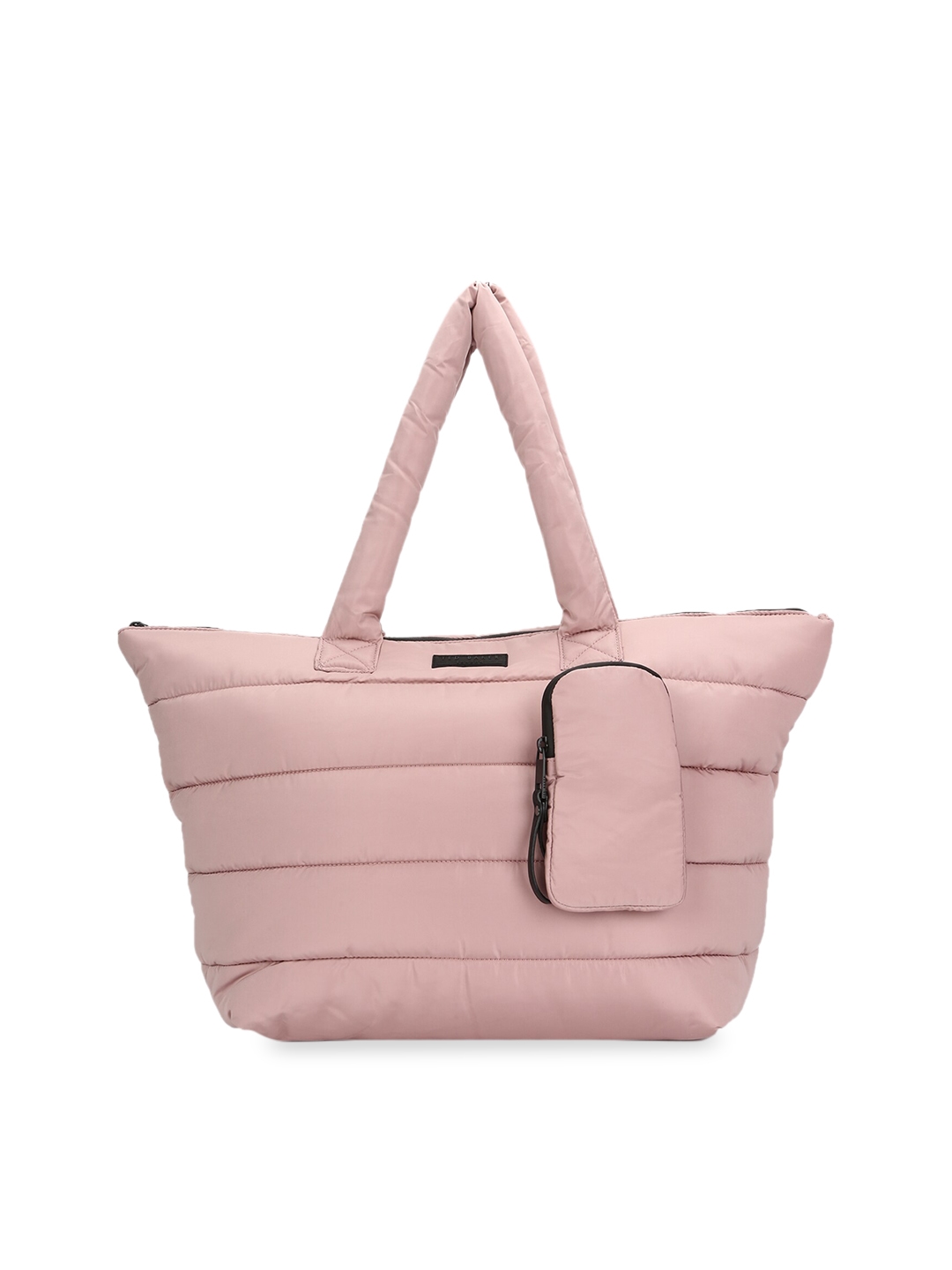 Ted Baker Woman Pink Textured Oversized Quilted Hand Bag