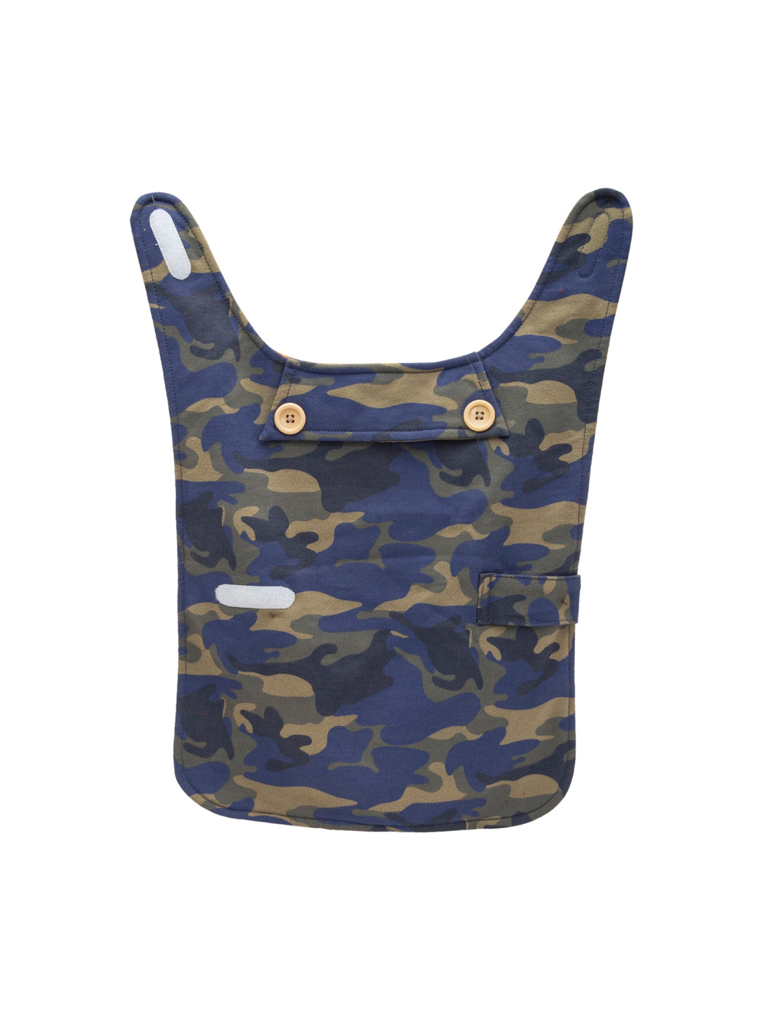 Lulala Blue & Green Camouflage Printed Dog Jacket