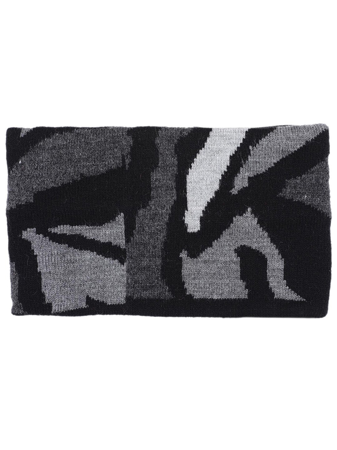 Bharatasya Men Black & White Warm Woolen Earwarmer Headband
