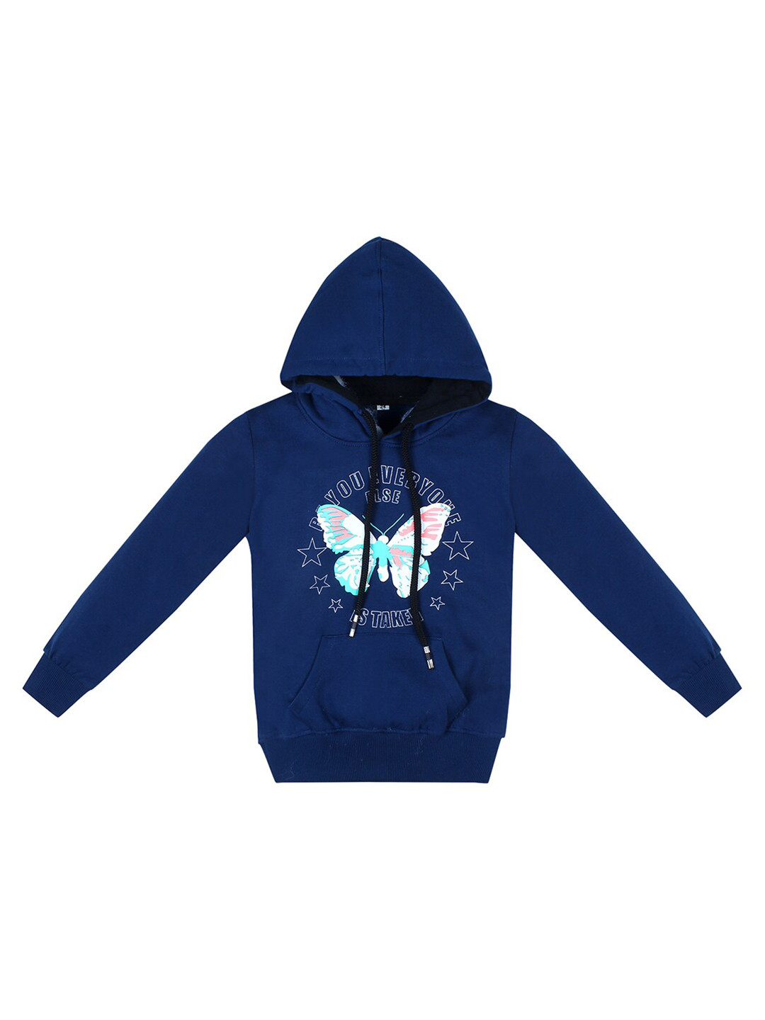 Superminis Unisex Kids Navy Blue Printed Sweatshirt