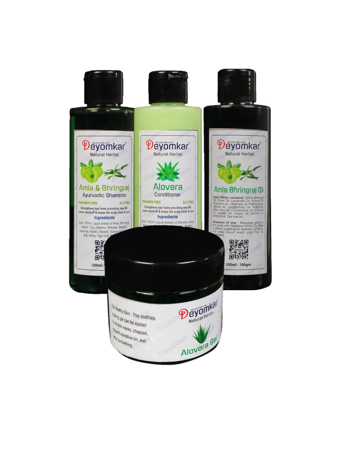 Deyomkar Amla Brinjraj & Alovera Hair Care Kit