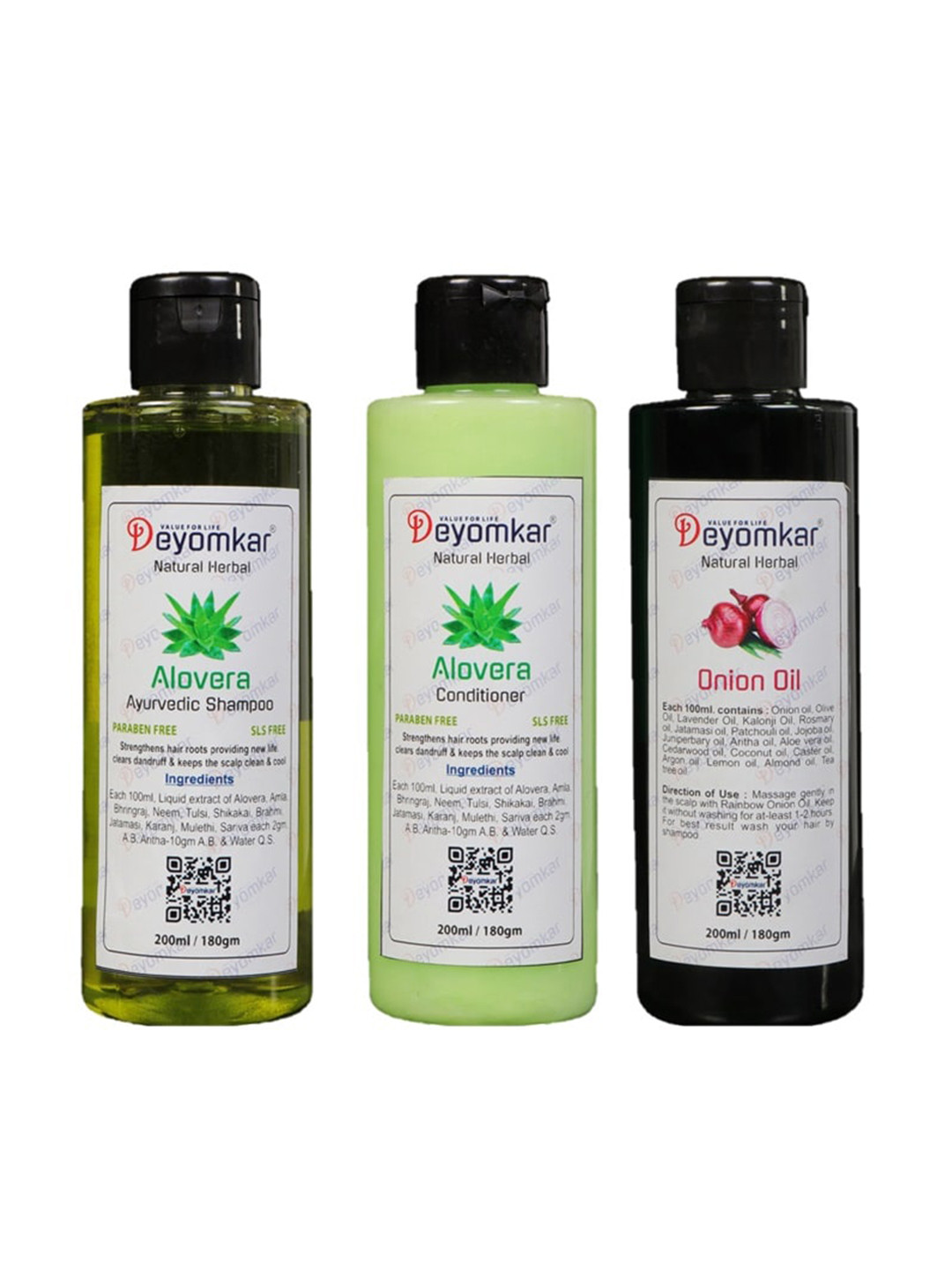 Deyomkar Aloevera Set Of 3 Hair Care Kit