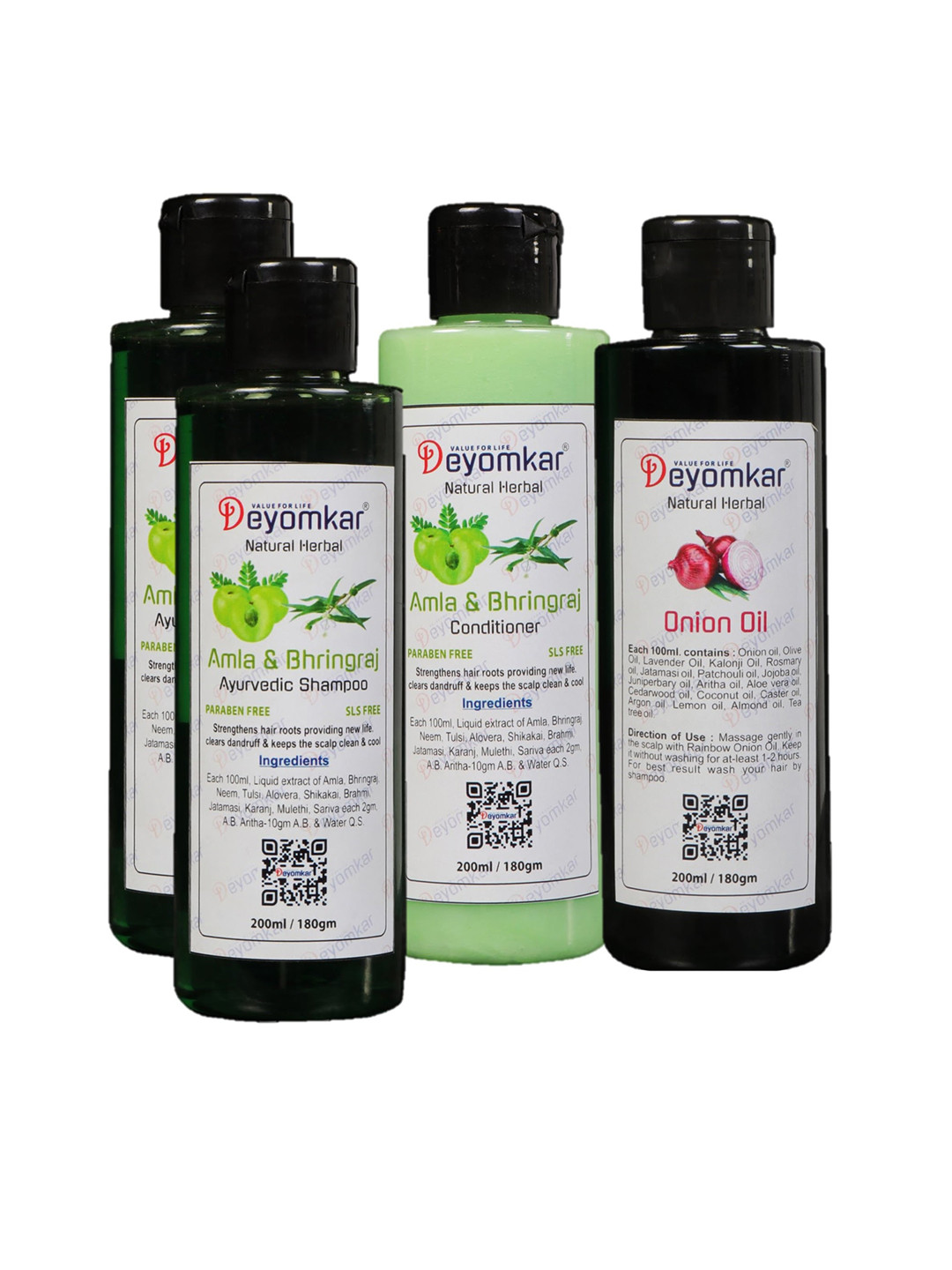 Deyomkar 4 Pcs Hair Care Kit