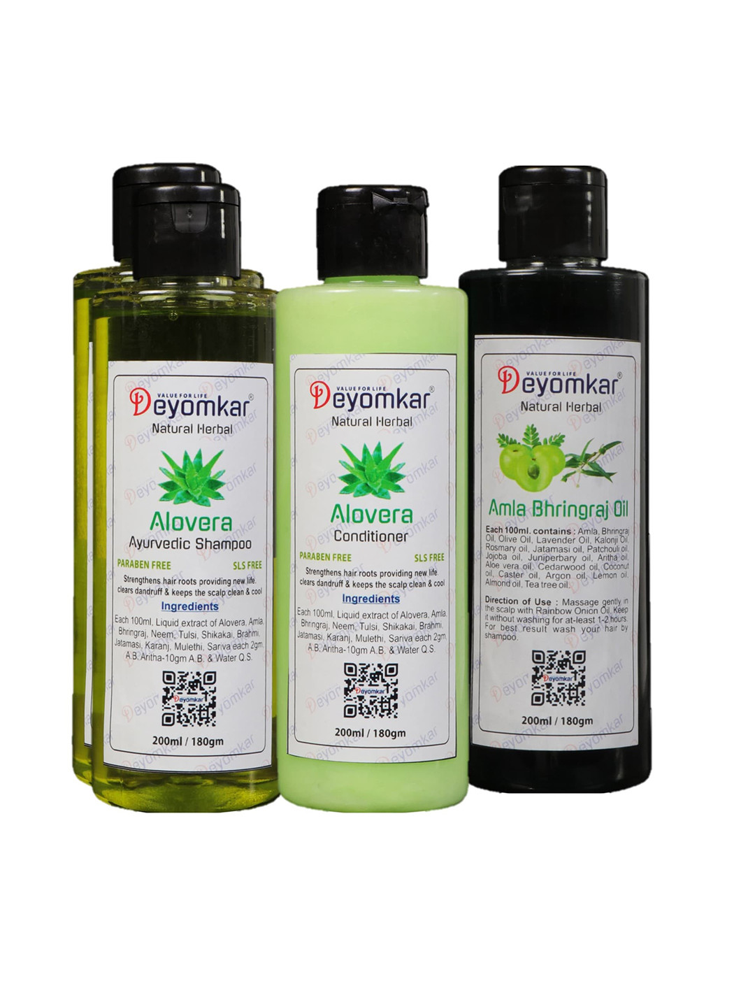Deyomkar Set Of Set of Hair Oil, Shampoo & Conditioner